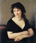Madame Canvas Paintings - Portrait of Madame Bruyere
